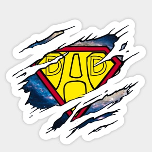 Super Dad design for the best father in the world Sticker